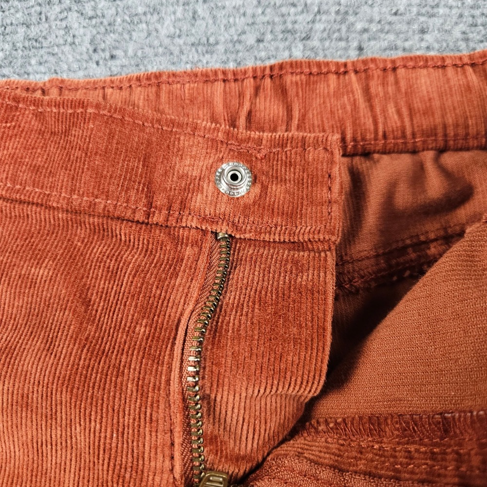 Carters Kid Girls Rust Orange Corduroy Flare Leg Pants Size 14 14A Stretch - Picture 4 of 7